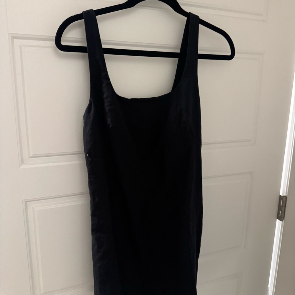 Black Linen Romper